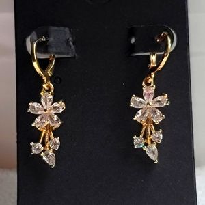 Plated Gold Drop Earrings